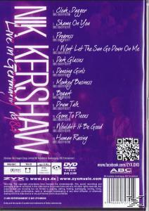 DVD-Cover: Nik Kershaw, 'Live in Germany 1984', mit Titelliste.