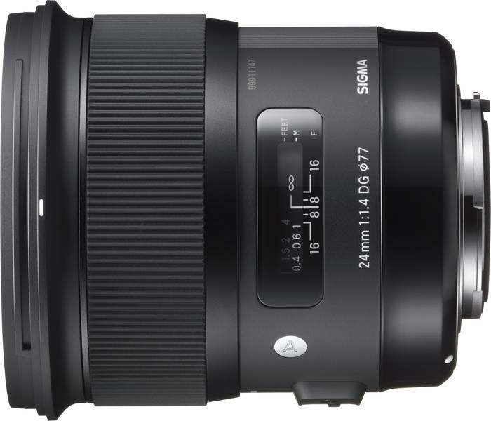 SIGMA 401956 - 24 mm f/1.4 DG, HSM (Objektiv für Sigma SA-Mount, Schwarz)