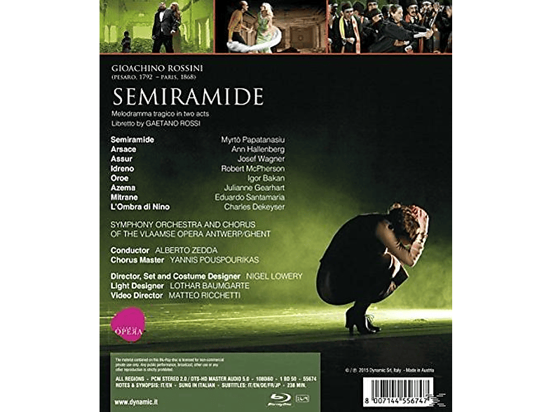 Thumbnail - VARIOUS, Symphony Orchestra & Chorus Of The Vlaamse Opera Antwerp - Semiramide (Blu-ray)