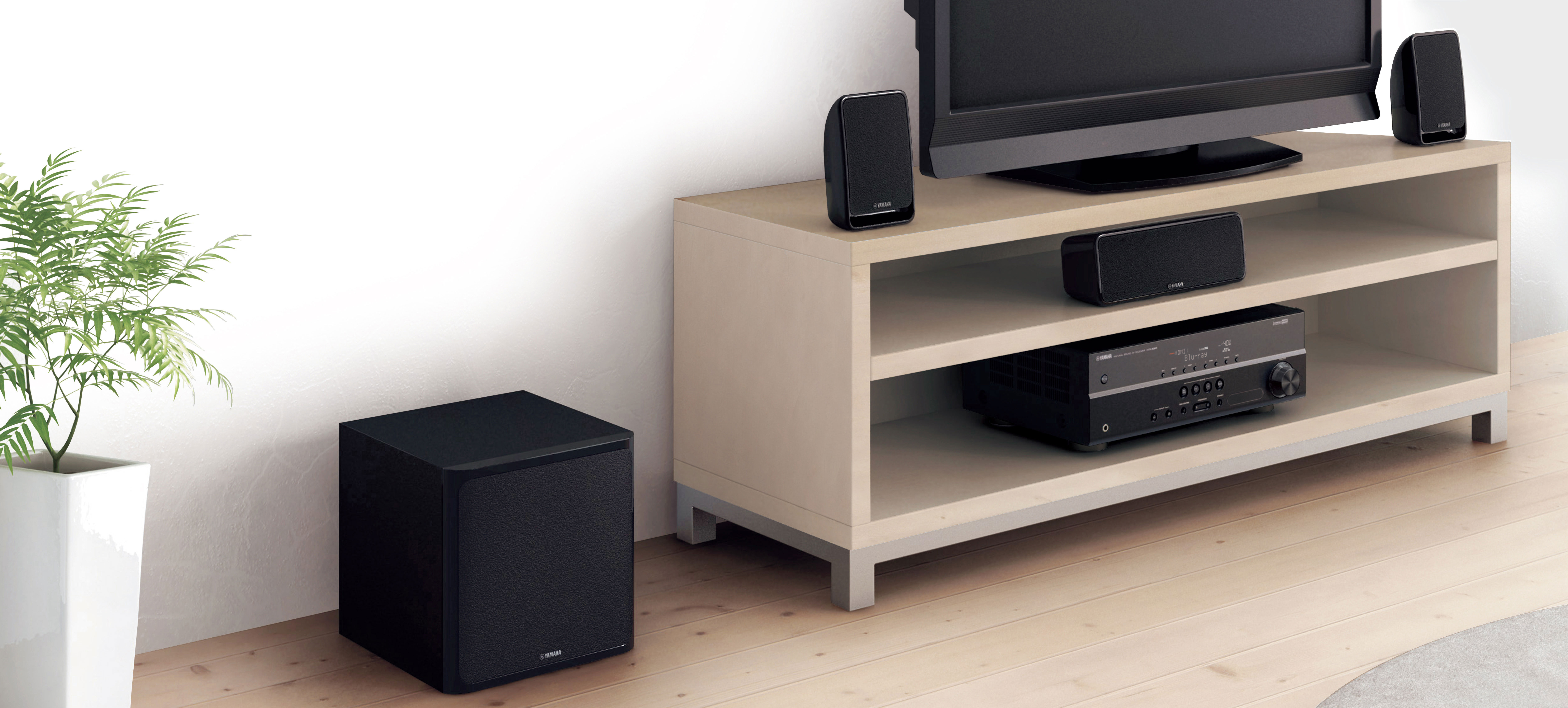 YAMAHA YHT-1810 5.1 Heimkino-System (AV-Receiver, 5.1-Lautsprechersystem, Schwarz)