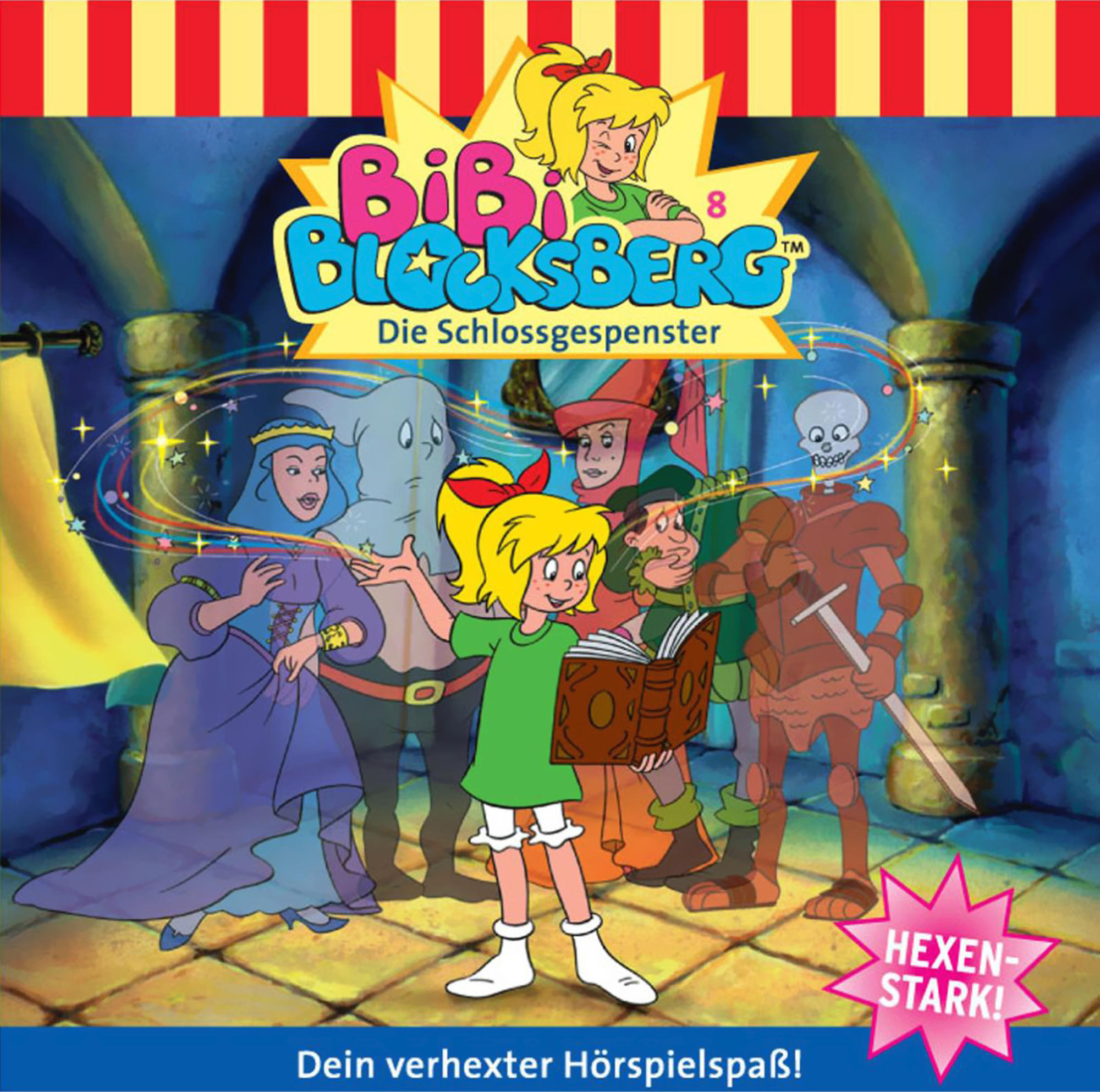 Cartoon-Cover, ein Mädchen mit blonden Haaren und mehrere Zeichentrickfiguren sind im Bild.
