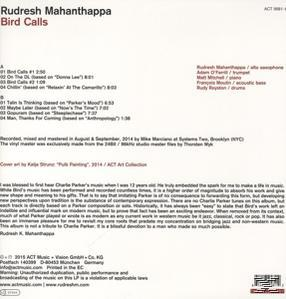 Rudresh Mahanthappa - Bird Calls  - (LP + Download)