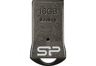 SILICON POWER SP016GBUF2TM1V1K TM1 USB-Stick, 16 GB, Schwarz/Silber