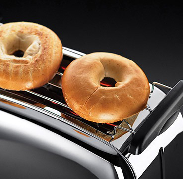RUSSELL HOBBS 20720-56 CHESTER Toaster Edelstahl/Schwarz (1,2 kW, Schlitze: 2)