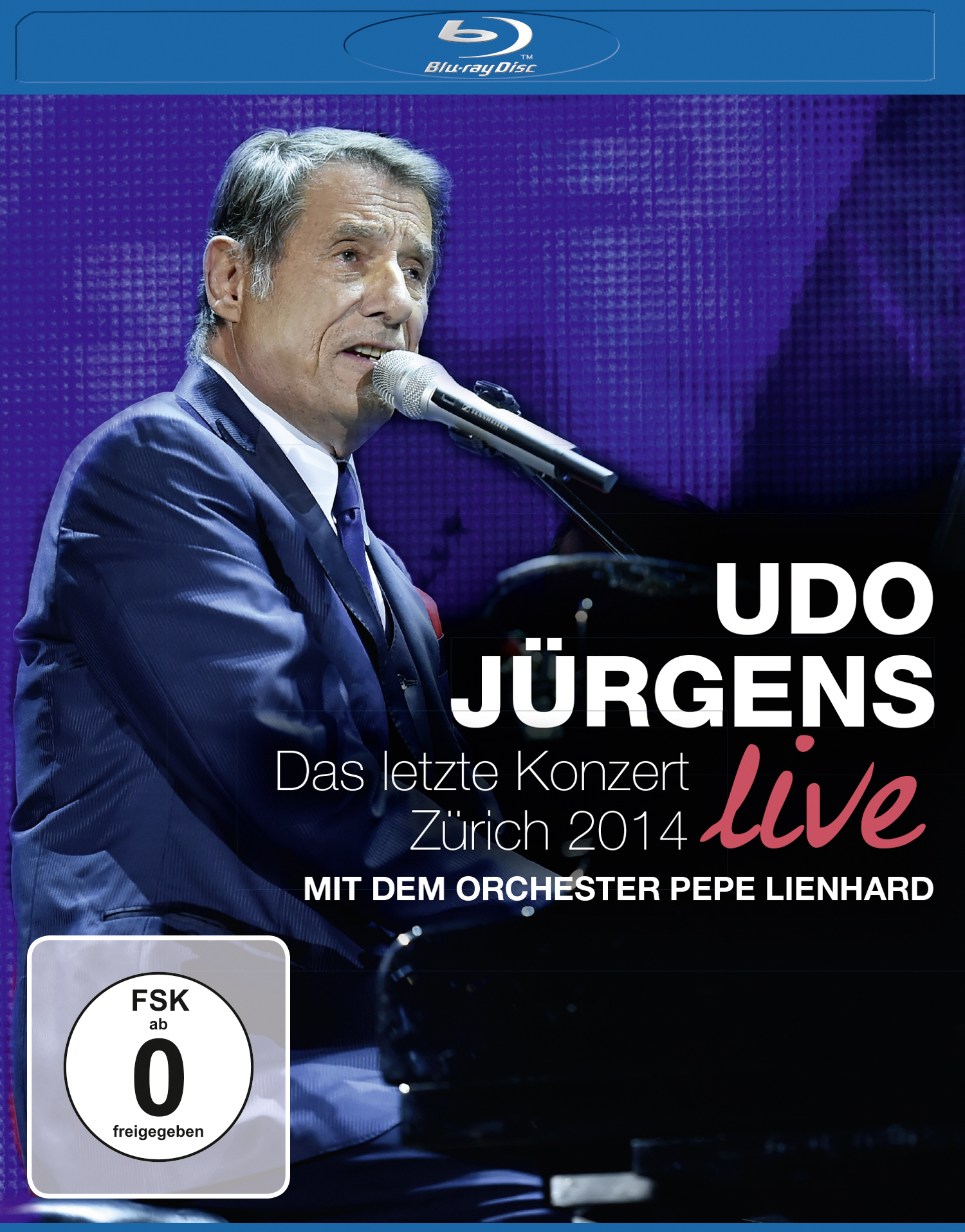 Blu-ray-Cover von Udo Jürgens' Live-Konzert in Zürich.