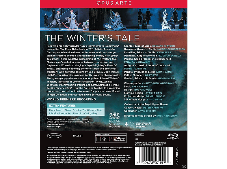 Thumbnail - Orchestra Of The Royal Opera House, Ballet - Winter's Tale (Blu-ray)