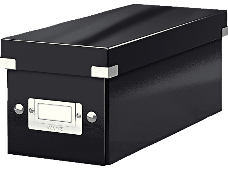LEITZ 6041-00-95 CLICK&STORE Aufbewahrungsbox, Schwarz CD Aufbewahrungsbox