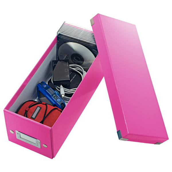 LEITZ 6041-00-23 CLICK&STORE CD Aufbewahrungsbox Pink