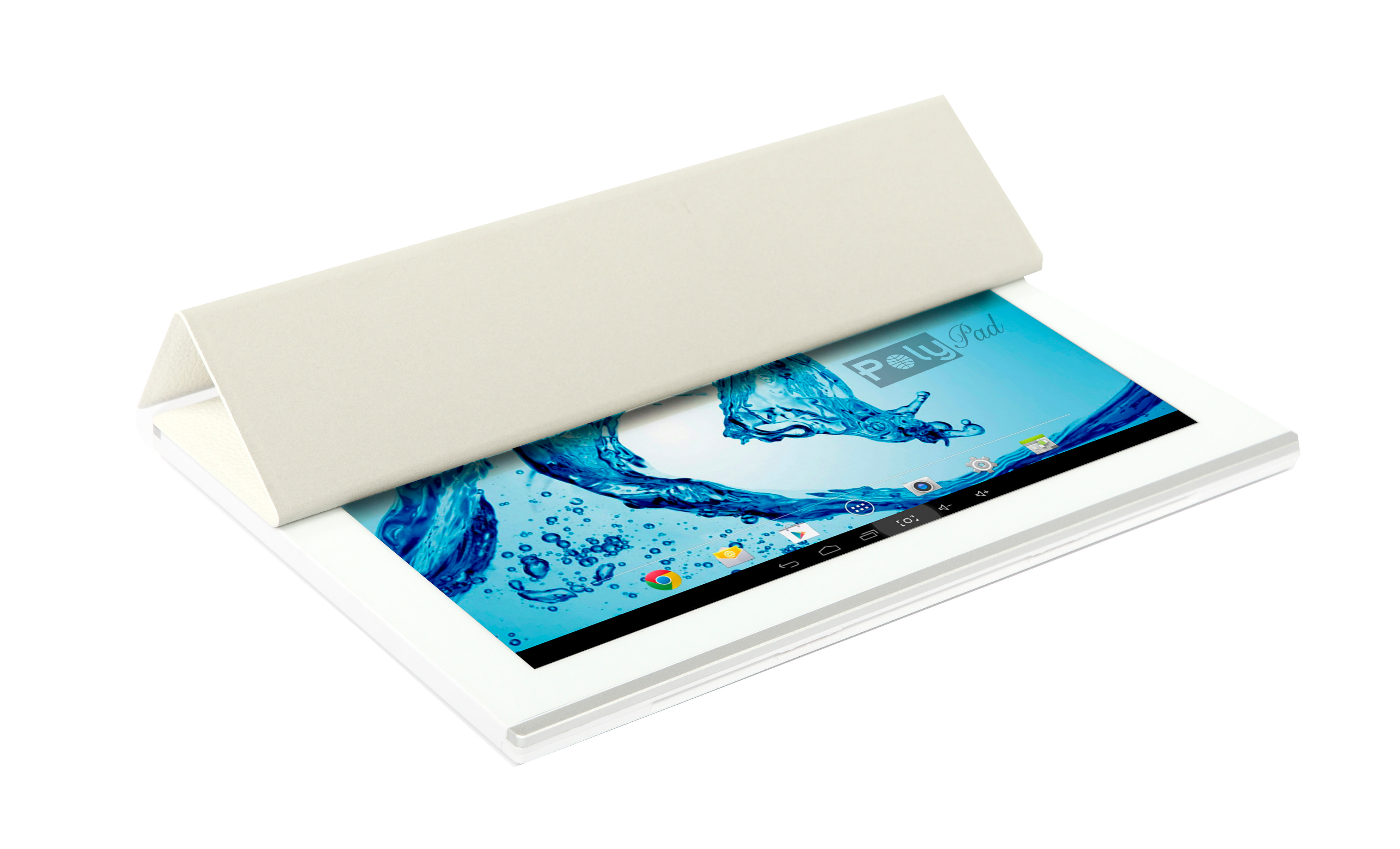 POLYPAD Q10 10,1 inç 1,3 GHz Çift Çekirdekli 1GB 16GB Android 4.4 Tablet PC Beyaz