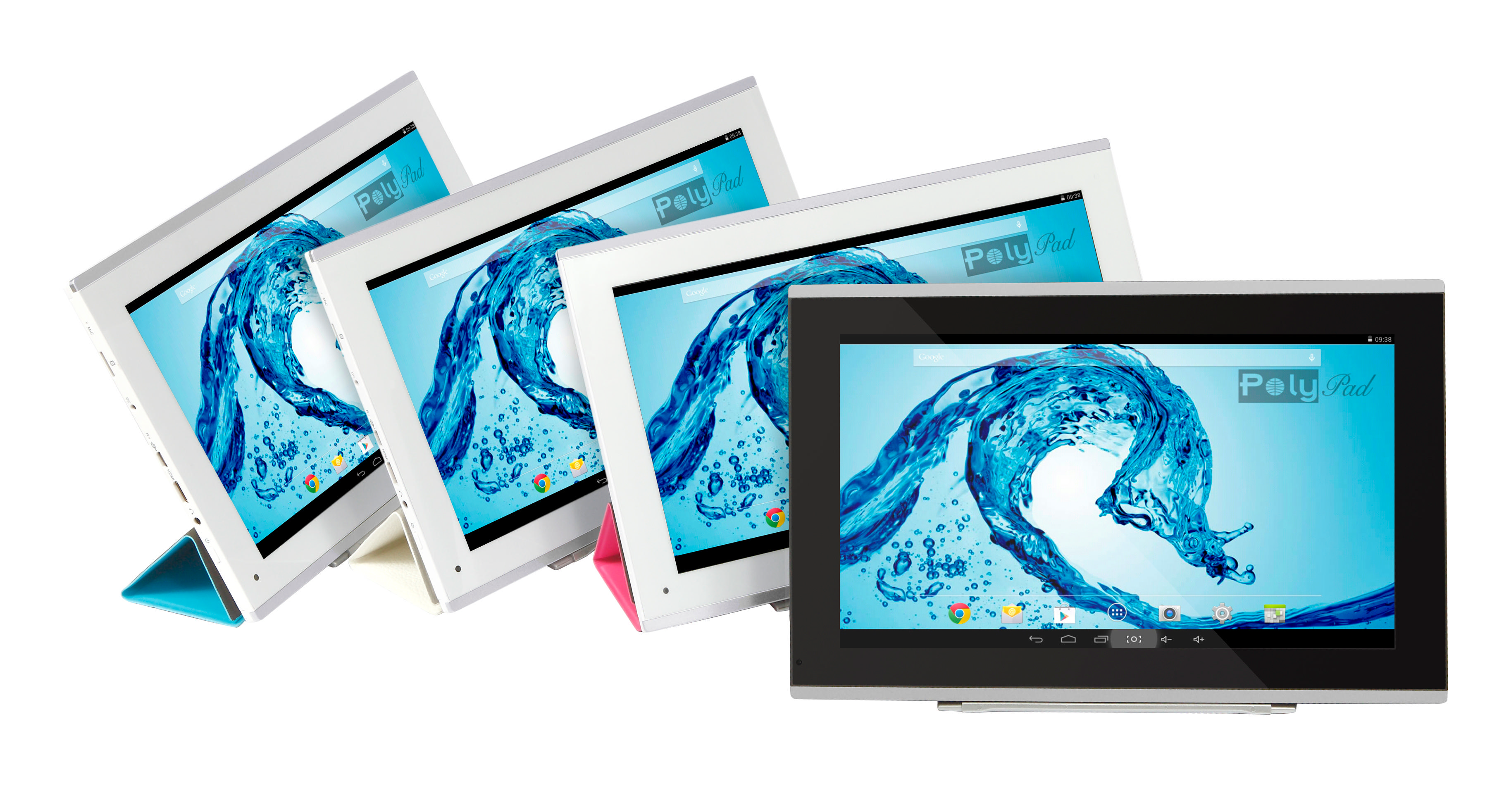 POLYPAD Q10 10,1 inç 1,3 GHz Çift Çekirdekli 1GB 16GB Android 4.4 Tablet PC Beyaz