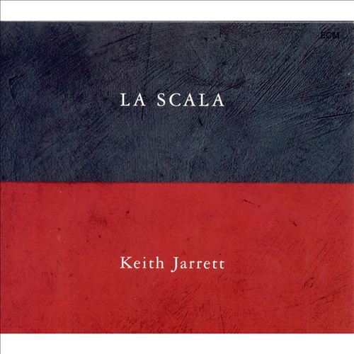 A 'La Scala' Keith Jarrett album borítója. Sötétkék és piros színblokkokat tartalmaz.