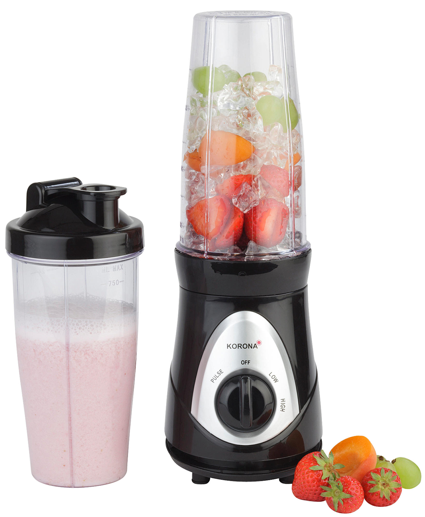 KORONA 24200 Smoothie Schwarz Maker 0.75 Watt, Liter) x 2 (300