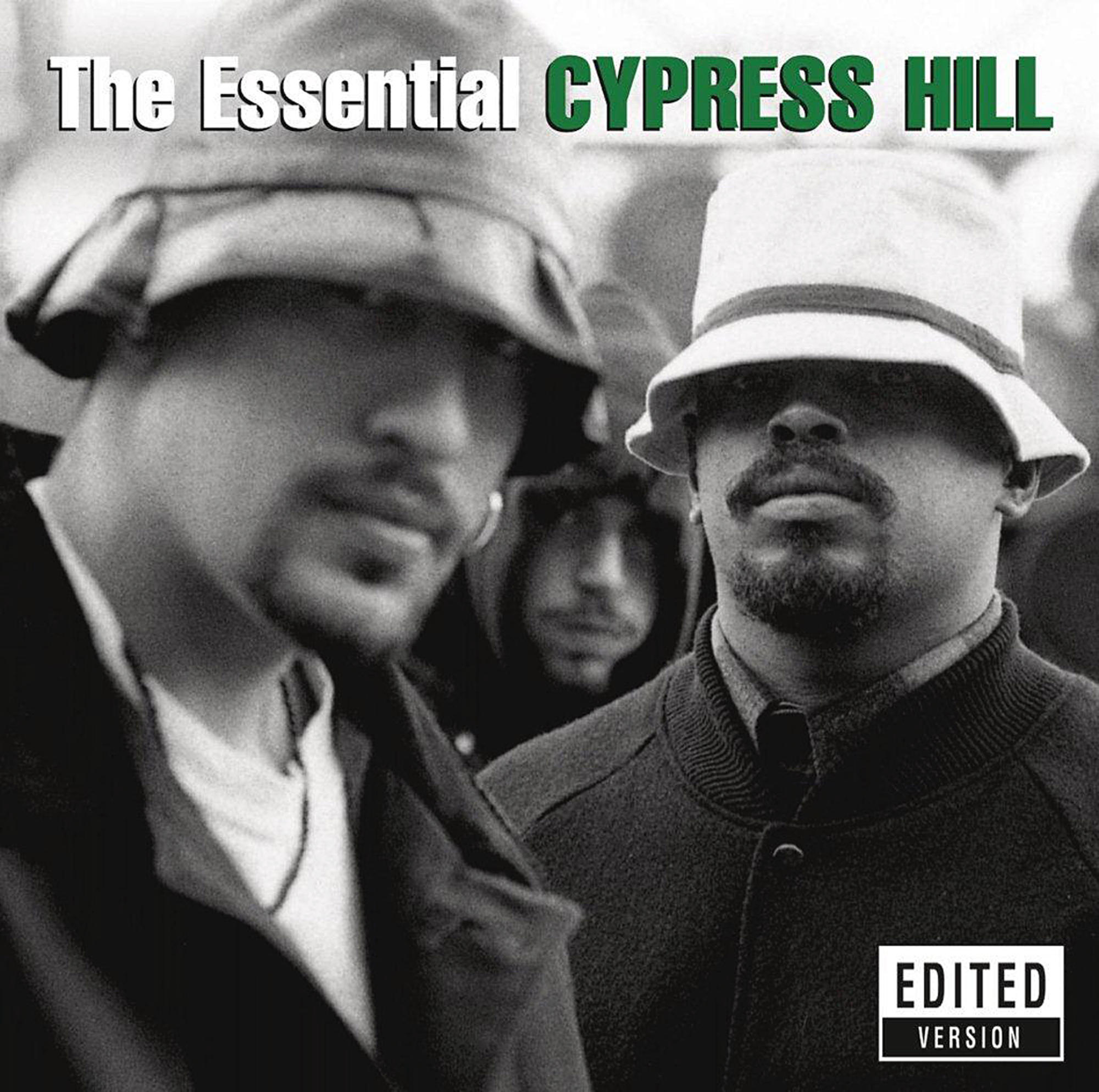Album borító két férfival kalapban, a 'The Essential CYPRESS HILL' címmel.