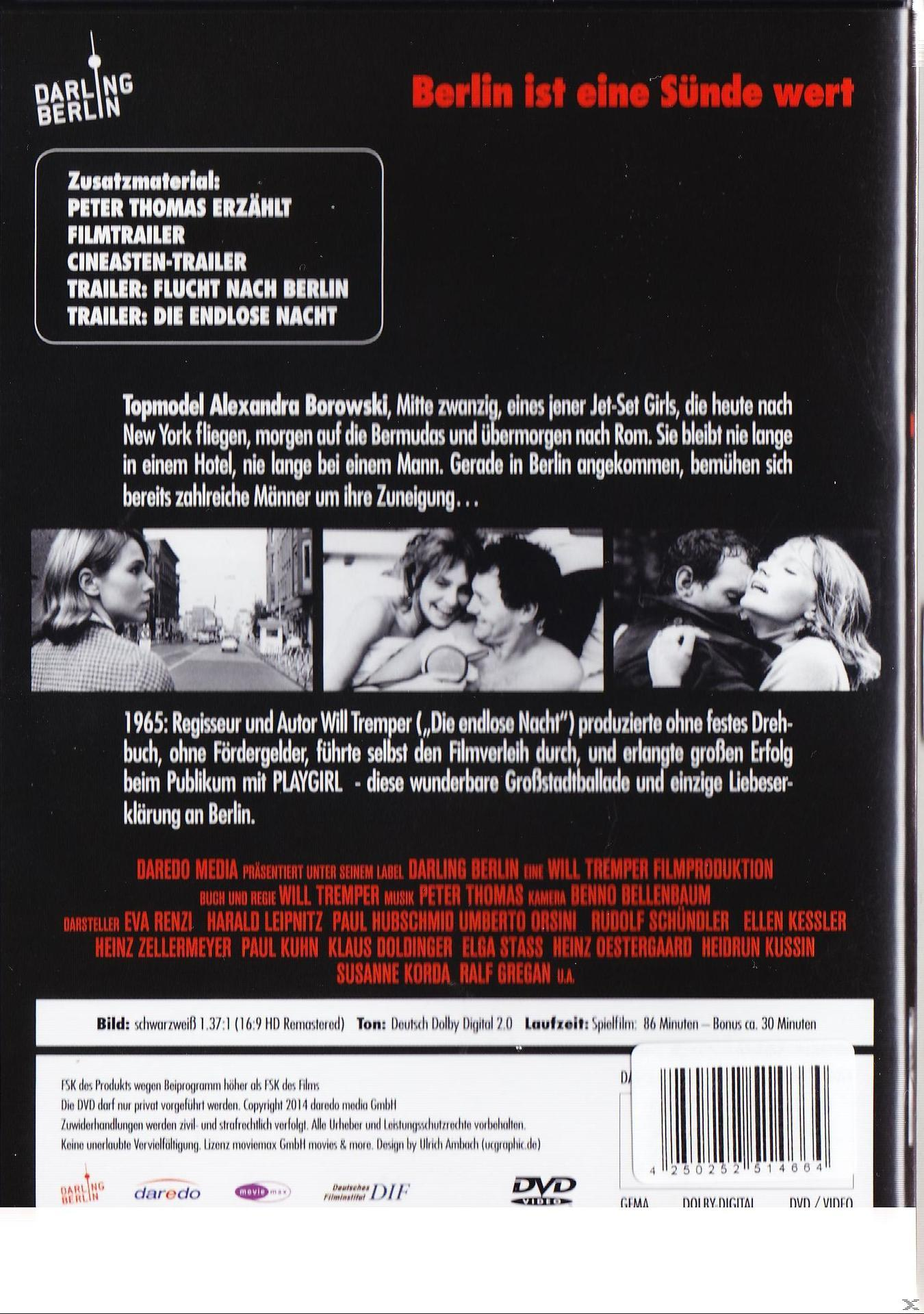 Rückseite einer DVD-Hülle für "Berlin ist eine Sünde wert" mit Filminformationen und Barcode.