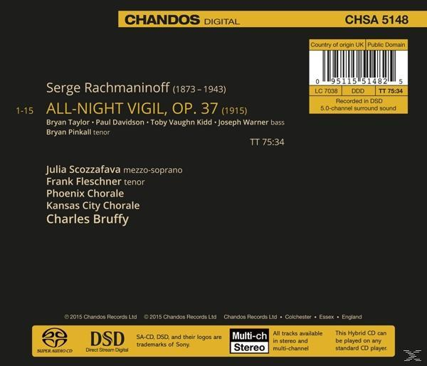 Phoenix Chorale, Charles Bruffy, Julia Scozzafava, Frank Fleschner, Kansas City Chorale - Das Große Abend-Und Morgenlob  - (SACD Hybrid)