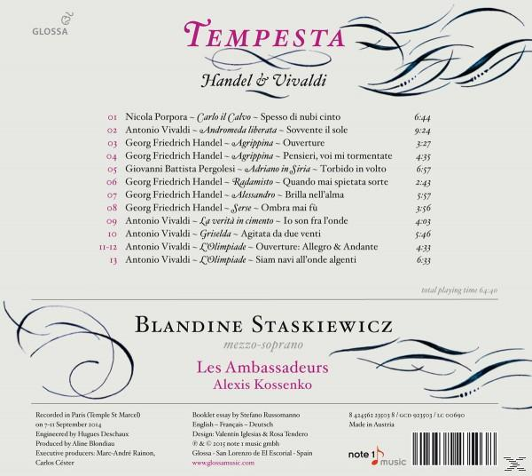 Staskiewicz Blandine - Tempesta-Arien  - (CD)
