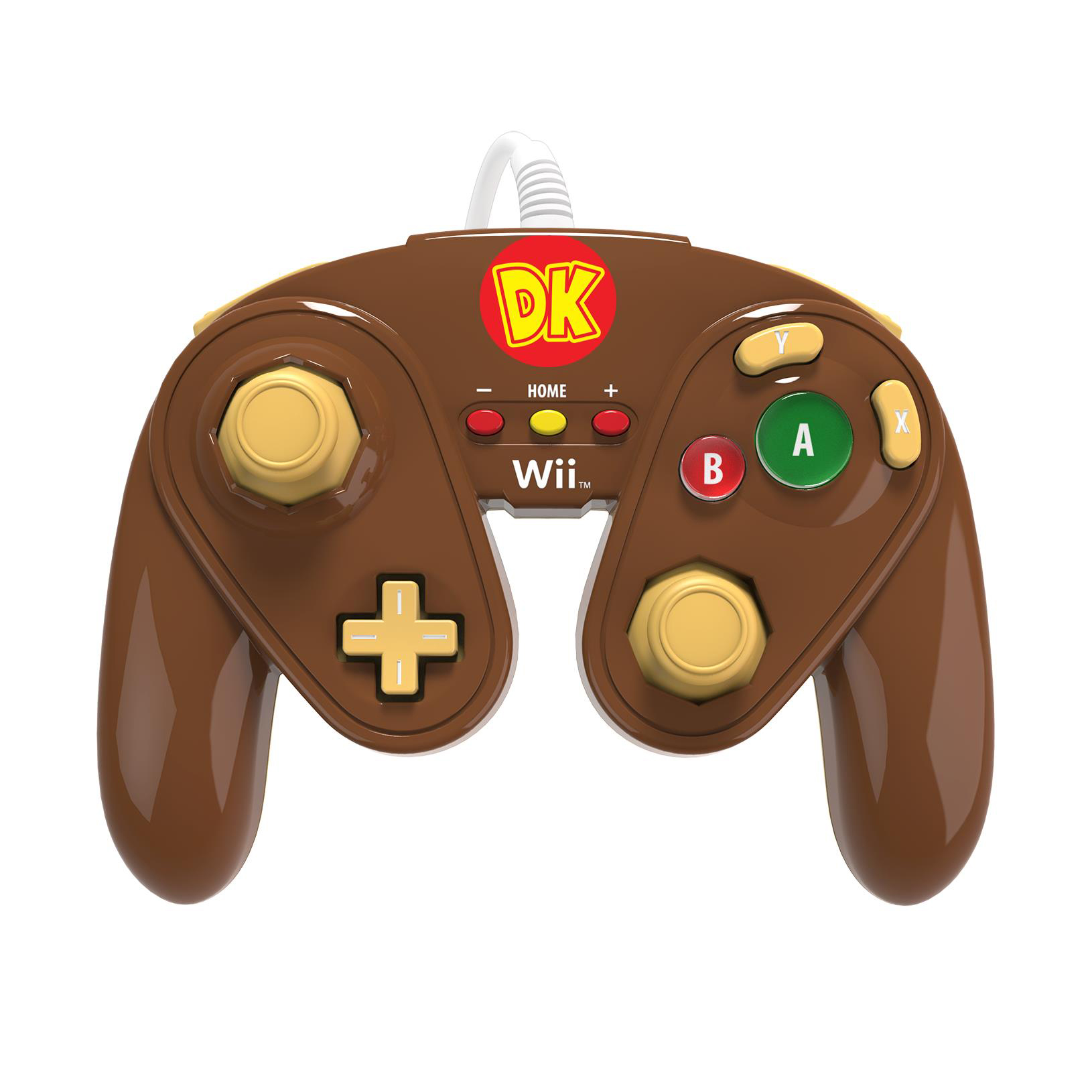 PDP Gamecube Controller für Wii U Donkey Kong Design, Braun