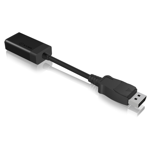 ICY BOX IB-AC 508 ICY Box DisplayPort zu HDMI Adapter, Schwarz