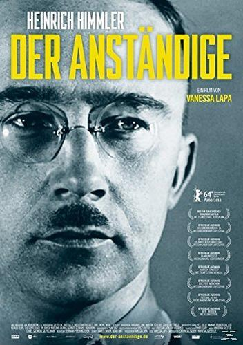 Ein Filmplakat mit dem Gesicht eines Mannes und dem Titel "Heinrich Himmler Der Anständige".