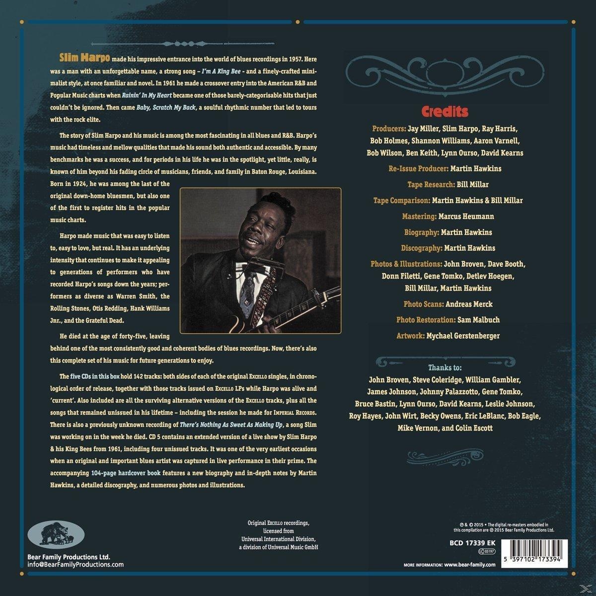 Buzzin\' (CD) - Slim Slim The Complete Harpo - Blues-The Harpo 5-CD