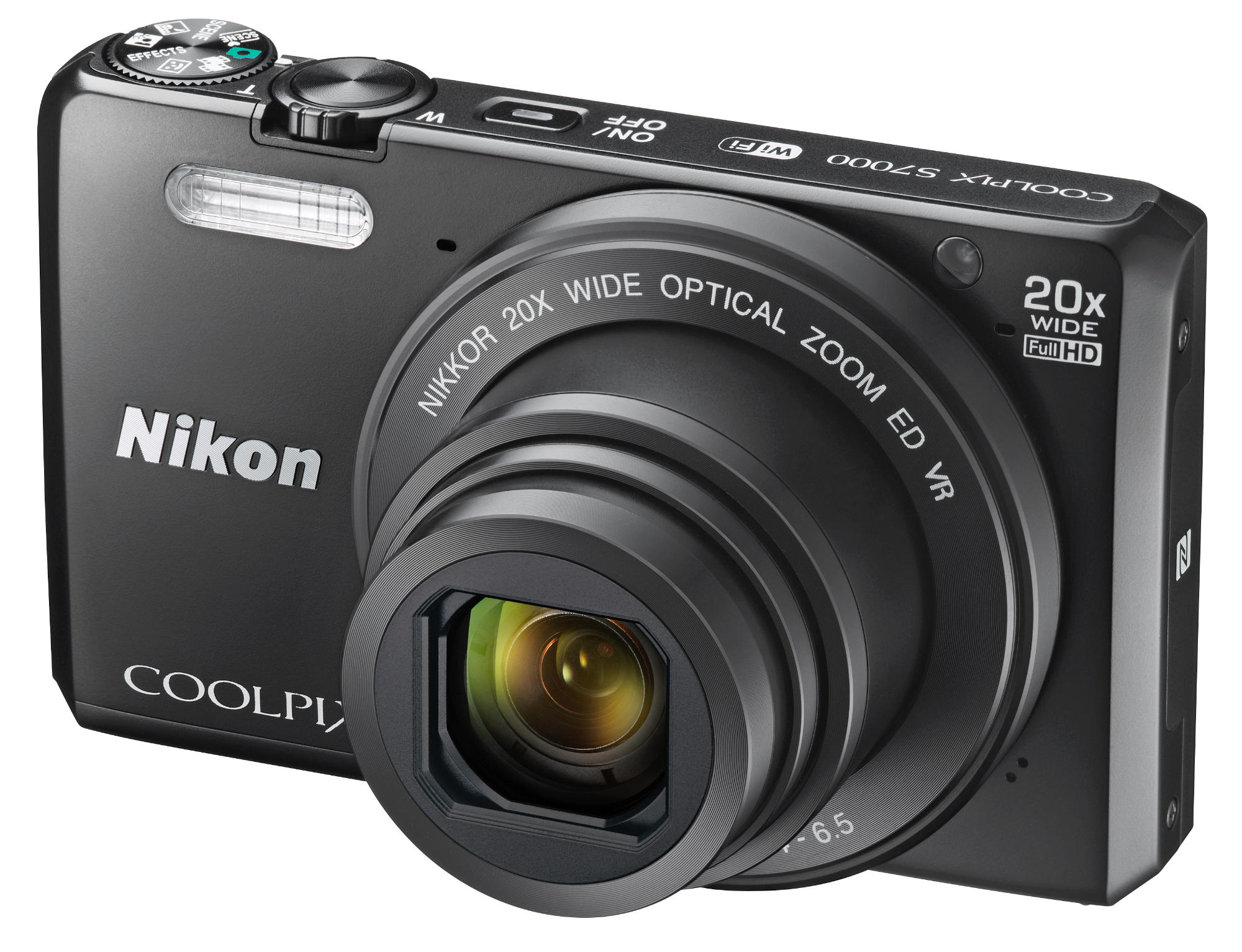 Cámara - Nikon Coolpix S7000 Negro, 16Mp, NFC, Full HD