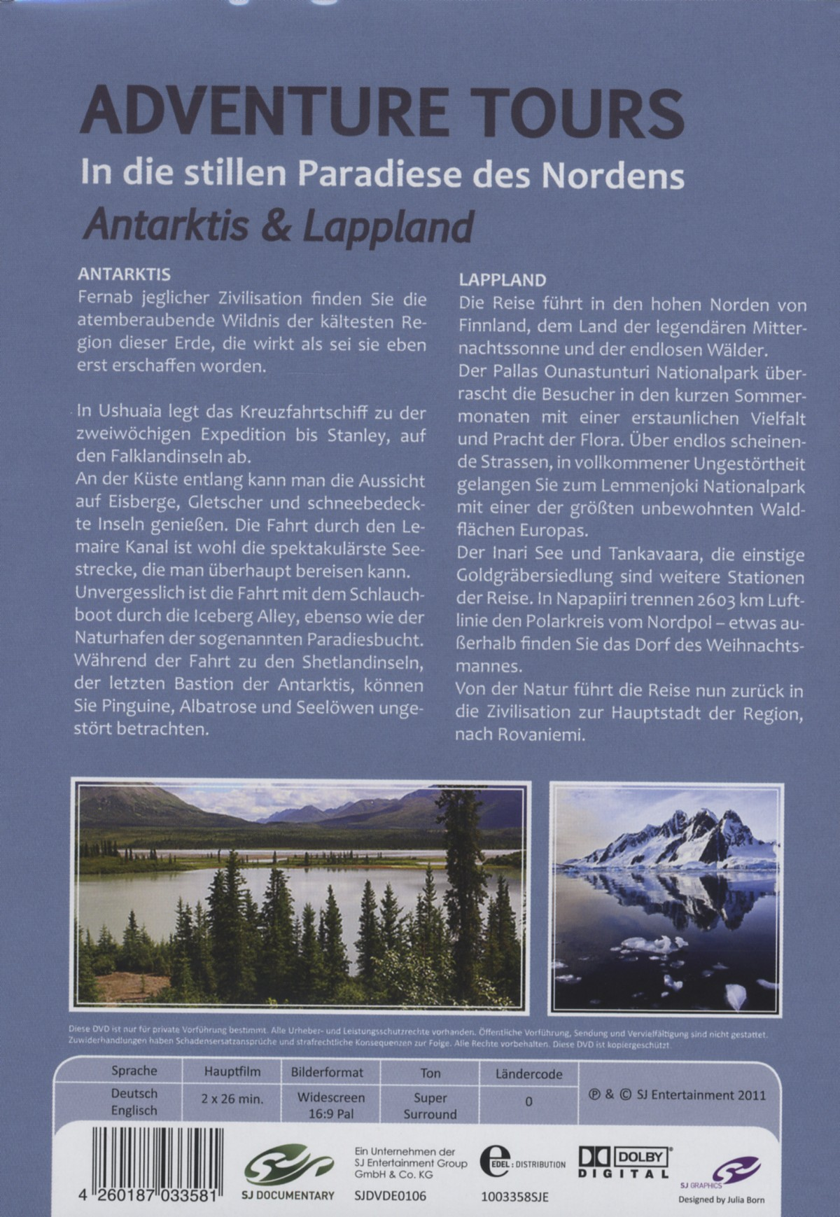 Adventure Tours - Antarktis & Lappland DVD
