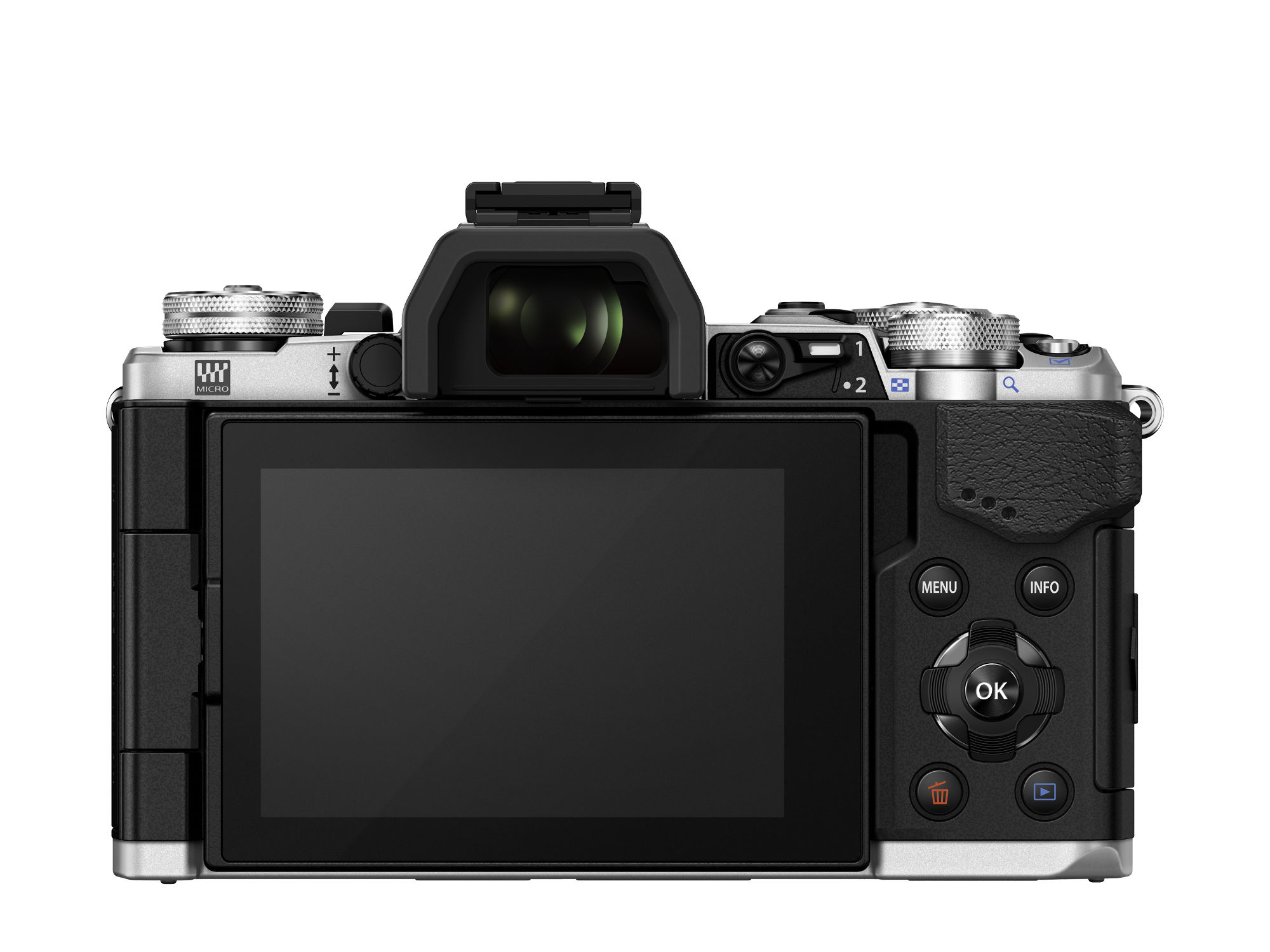 OLYMPUS OM-D E-M5 Mark II Body Systemkamera, 7,6 cm Display Touchscreen, WLAN