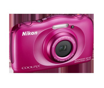 NIKON Coolpix S33  Kompaktkamera Pink, 3x opt. Zoom, TFT-LCD