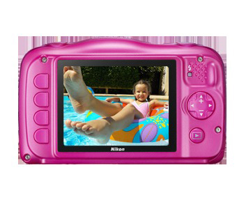 NIKON Coolpix S33  Kompaktkamera Pink, 3x opt. Zoom, TFT-LCD