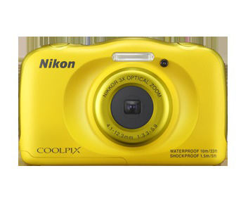 NIKON Coolpix S33  Kompaktkamera Gelb, 3x opt. Zoom, TFT-LCD
