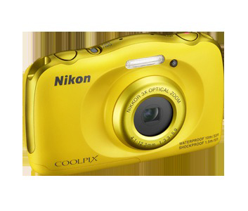 NIKON Coolpix S33  Kompaktkamera Gelb, 3x opt. Zoom, TFT-LCD