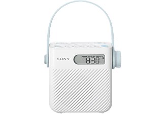 SONY ICF-S80 - Radio de douche (AM, FM, Blanc)