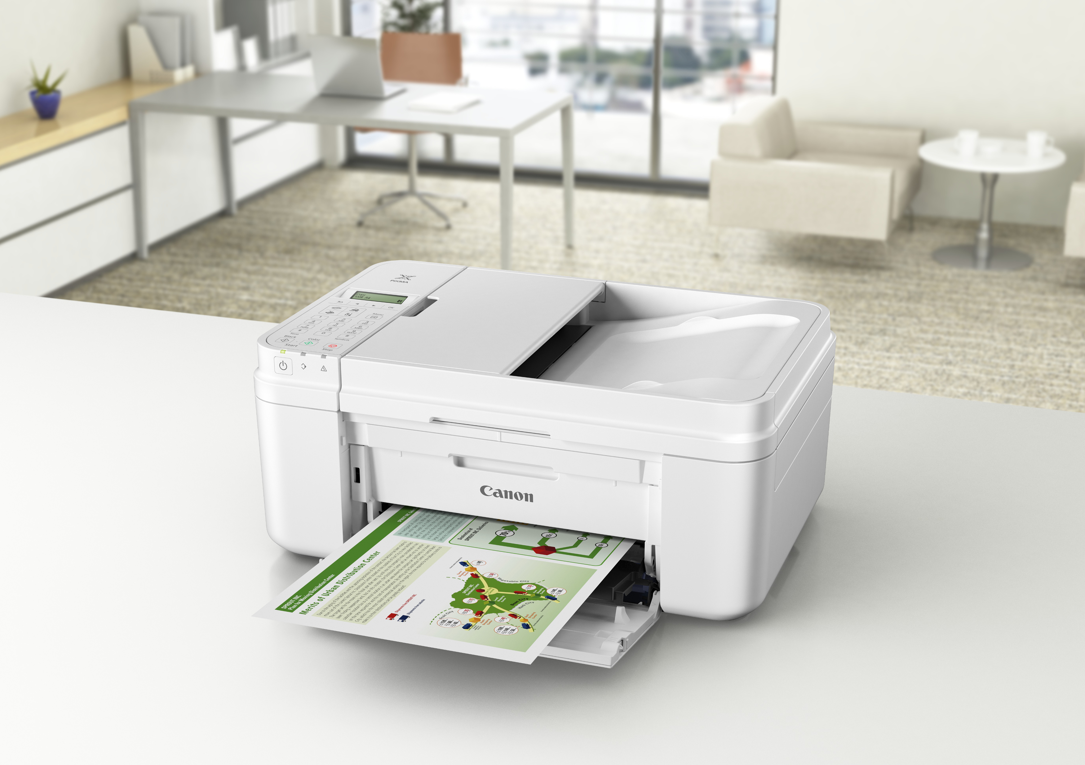 CANON PIXMA MX495 Tintenstrahl mit FINE Druckköpfen 4-in-1 Tinten-Multifunktionsdrucker WLAN Netzwerkfähig
