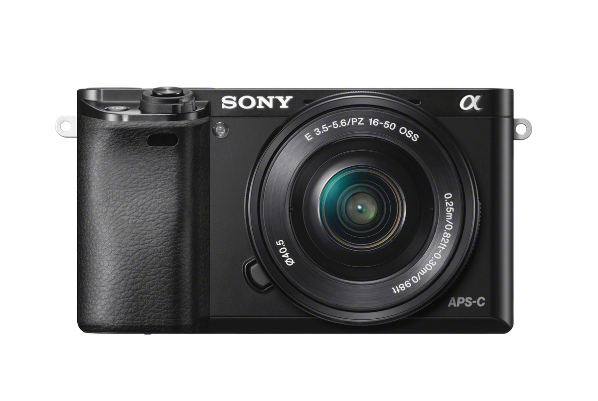 SONY Alpha 6000 KIT (ILCE-6000L) + Tasche + Speicherkarte Systemkamera mit Objektiv 16-50 mm, 7,6 cm Display, WLAN