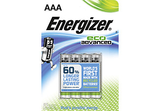 ENERGIZER Energizer EcoAdvanced - Batterie AAA - 4 Pezzi - Batteria AAA (Argento)