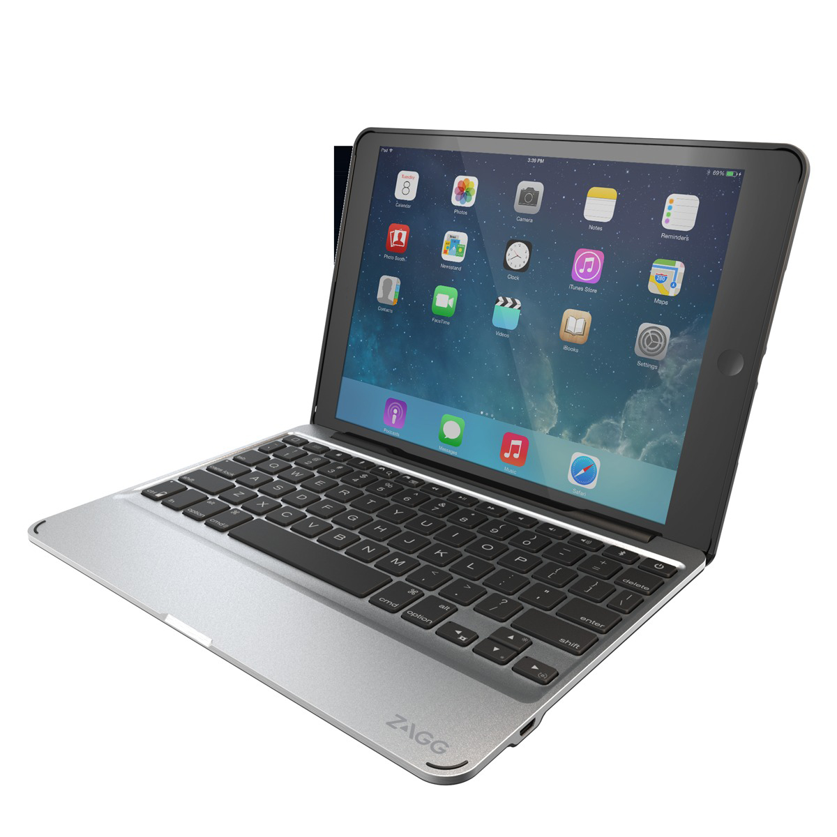 ZAGG IM2ZF2-BBG Slim Book Keyboard - Case (Schutzhülle) - Kombination Schwarz