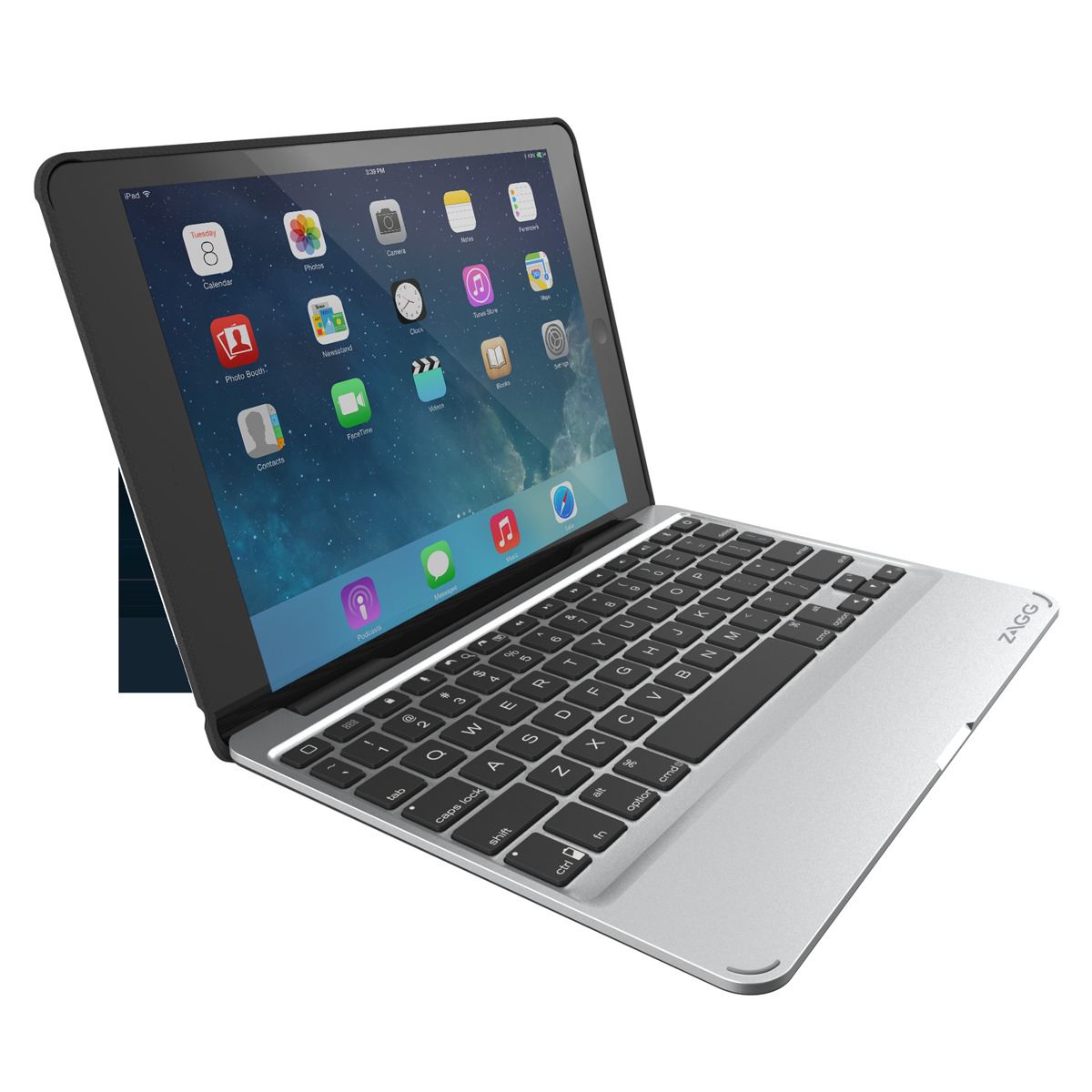 ZAGG IM2ZF2-BBG Slim Book Keyboard - Case (Schutzhülle) - Kombination Schwarz