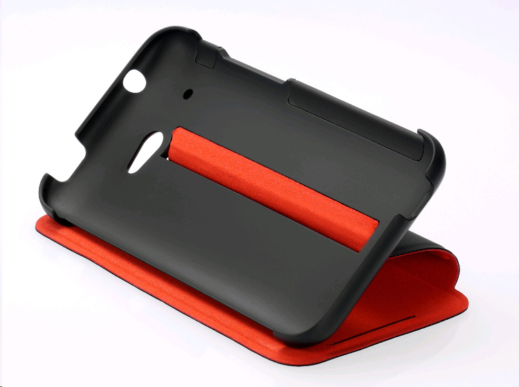 mit rot Flip HC Case HTC, Flip Desire Standfunktion HTC 601, V890 601, für schwarz/ Desire Cover, HTC