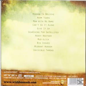 Rückseite des Albums mit Songtiteln und Logos, Erdtöne.