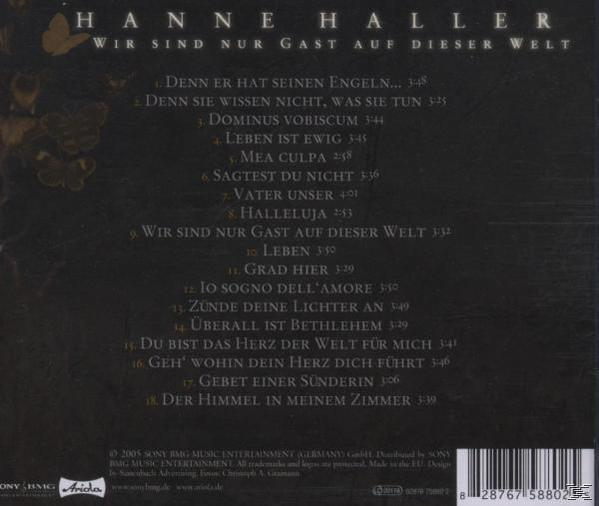CD-Cover mit deutschem Text. Der Text listet Songtitel und Credits auf.