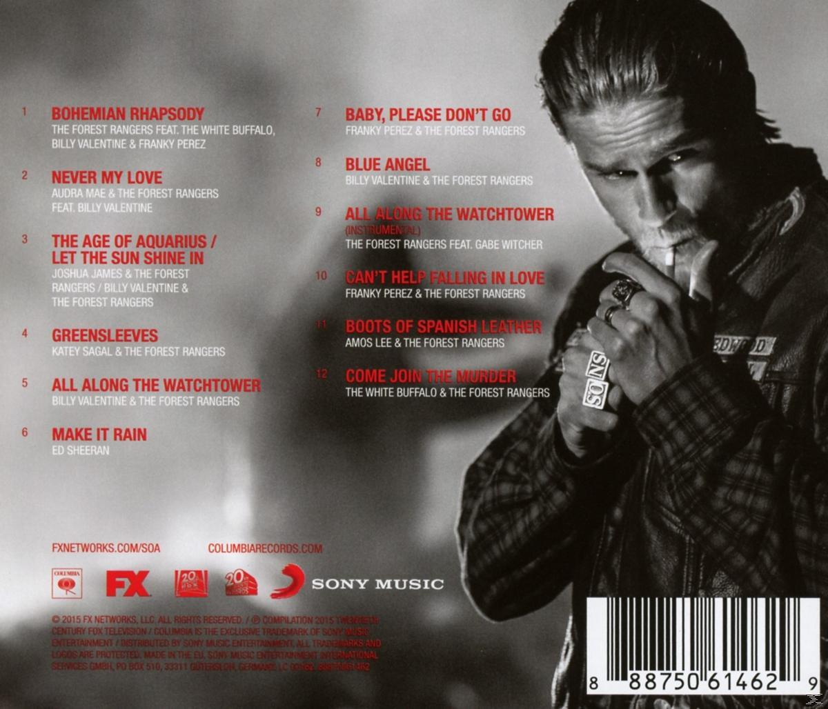 Albumcover mit rauchendem Mann, Titelliste links und Barcode rechts.
