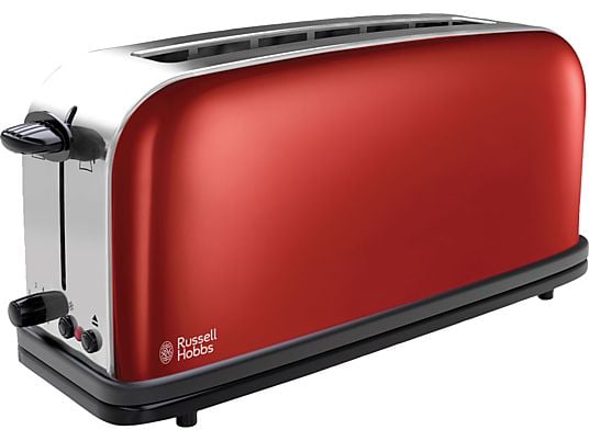 RUSSELL HOBBS Hobbs Colours Plus Flame Red - Toaster (Rot/Edelstahl/Schwarz)
