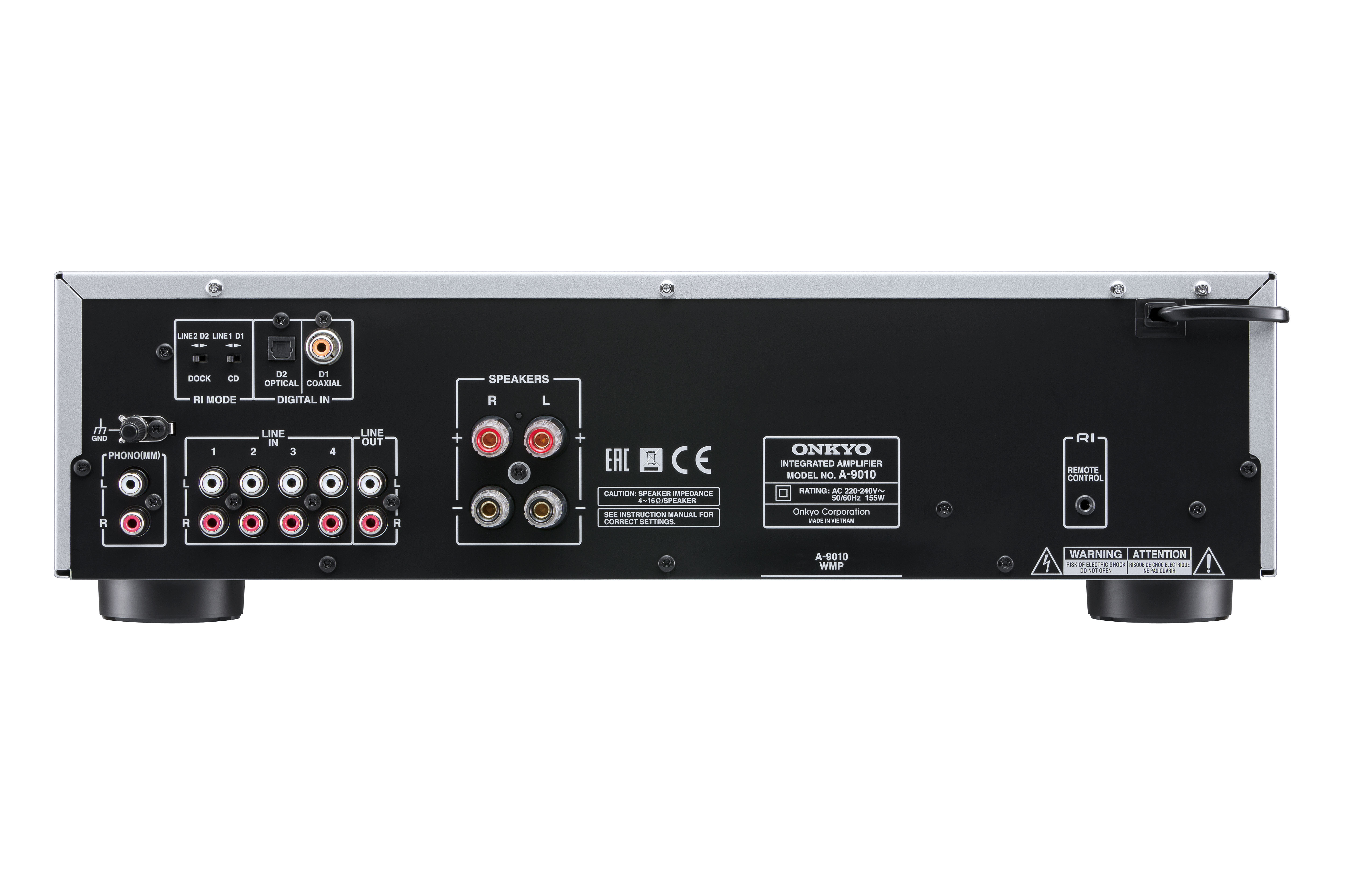 ONKYO A-9010 Verstärker (2Kanäle, 44 Wattpro Kanal, Silber)