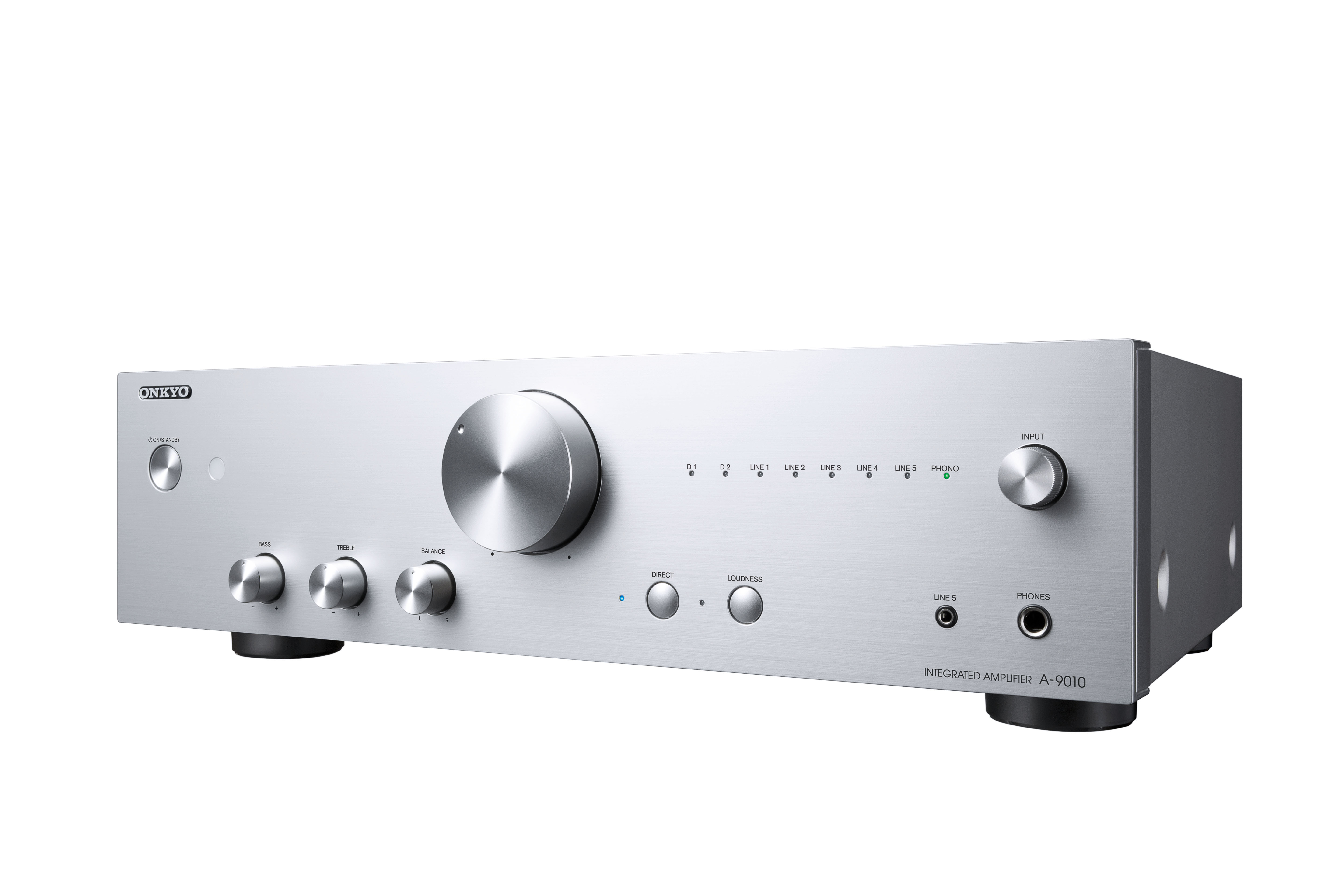 ONKYO A-9010 Verstärker (2Kanäle, 44 Wattpro Kanal, Silber)