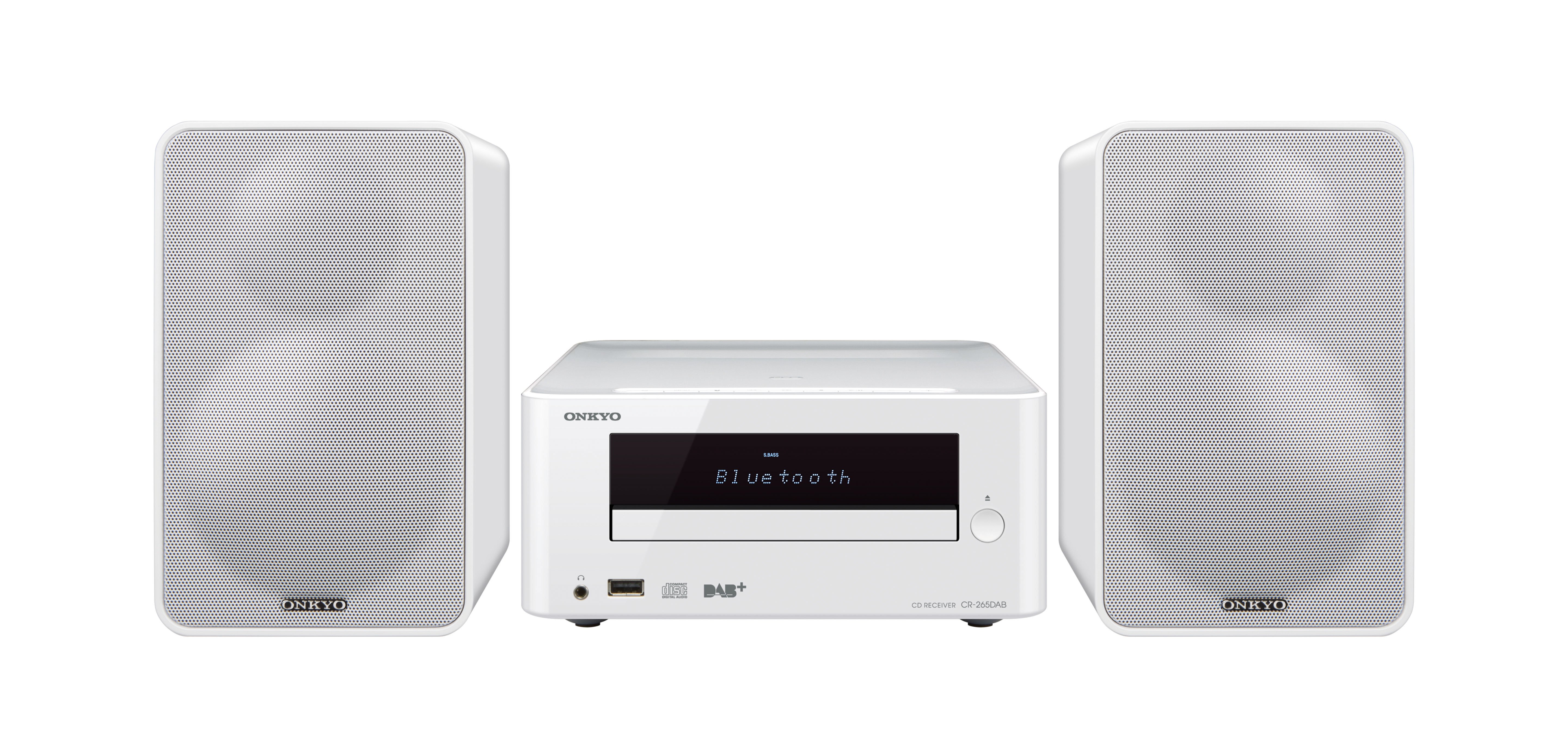 ONKYO CS-265 DAB Kompaktanlage (iPod Steuerung, Weiß)