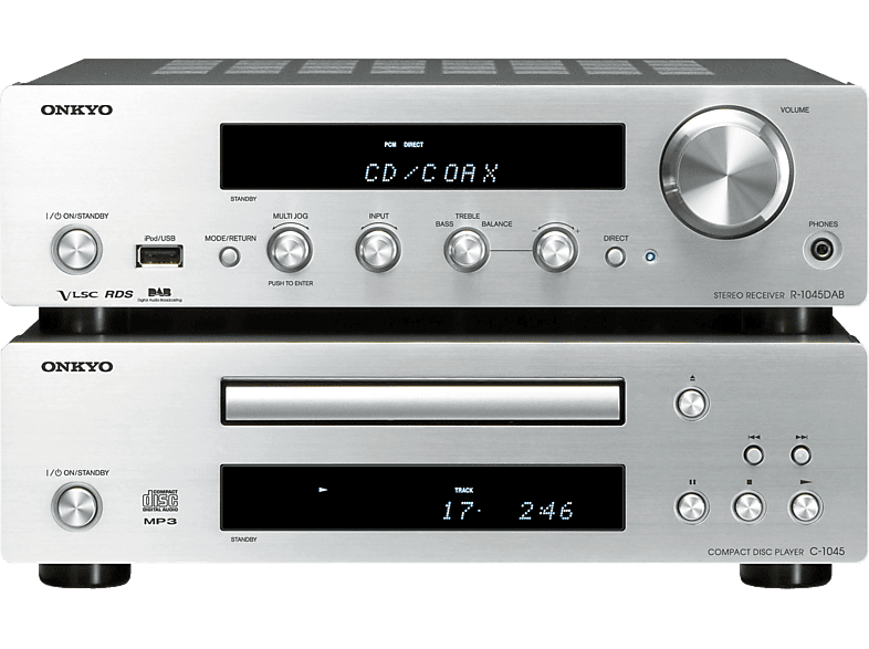 ONKYO PHA-1045 DAB Kompaktanlage (iPod Steuerung, Silber) | MediaMarkt