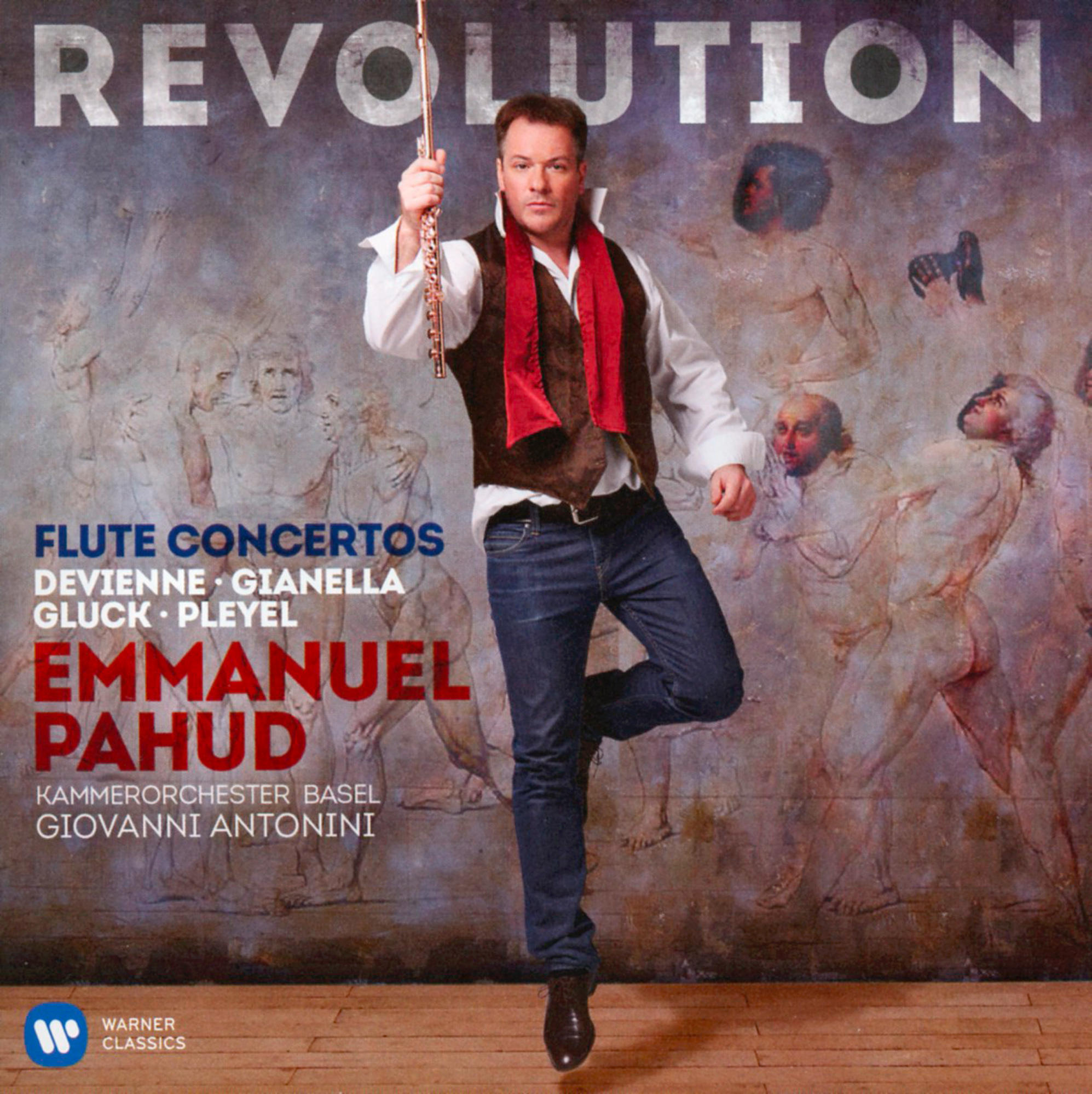 Albumcover mit einem Mann, der Flöte spielt.
