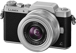 PANASONIC LUMIX Digitalkamera DMC-GF7K schwarz/silber inkl. Objektiv Lumix G Vario 12-32mm 3.5-5.6 ASPH OIS