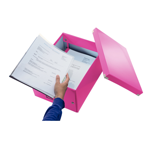 LEITZ 6044-00-23 CLICKSTORE Aufbewahrungs- und Transportbox mittel Aufbewahrungsbox Pink