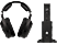 SENNHEISER RS 185 - Casque sans fil avec station de charge (Over-ear, Noir/marron)